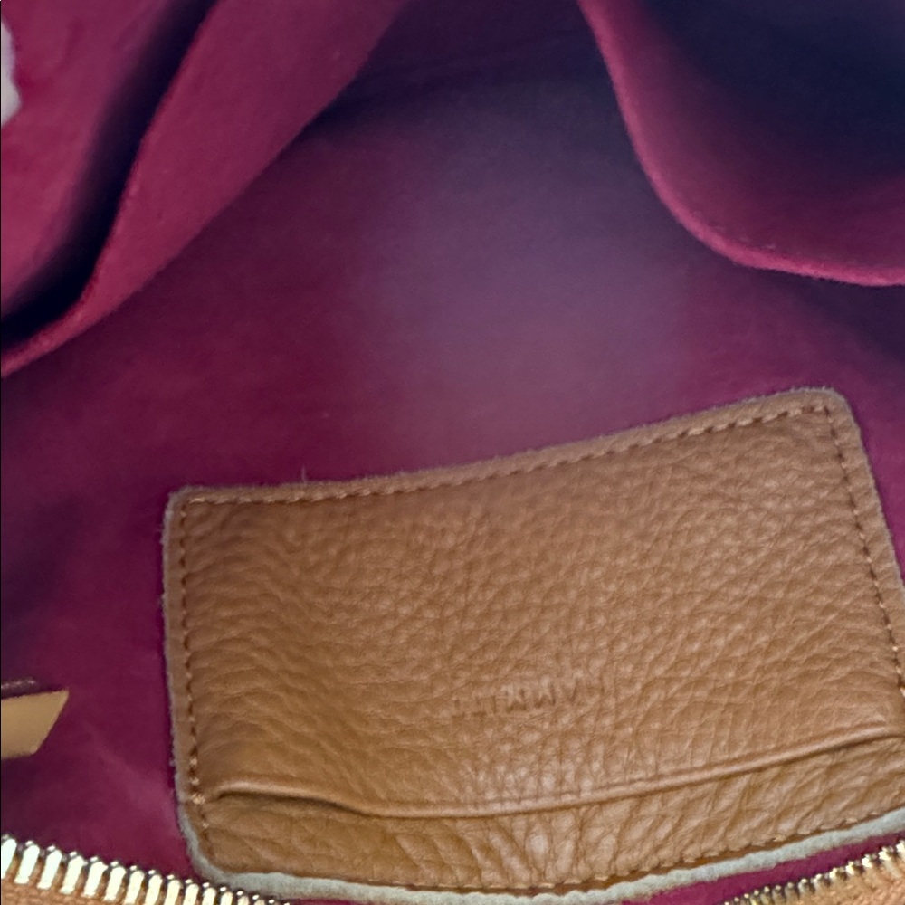 Hammitt Amber Tan Leather Crossbody with Gold Hardware - Picture 3 of 5